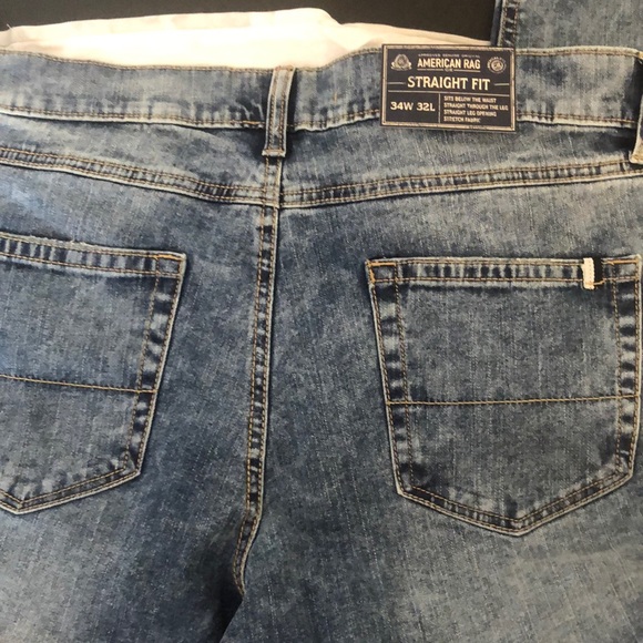 Men's American Rag straight fit ripped jeans - Picture 6 of 7